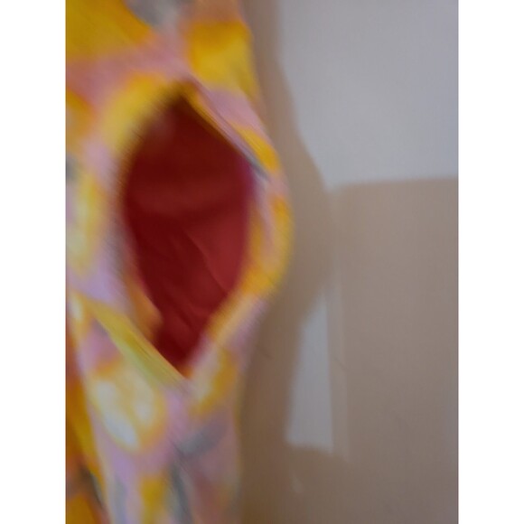 Lands' End Girls Size Extra Large XL 12-14 Swim Beach Towel Hood Cover Up Lemons - Picture 6 of 7